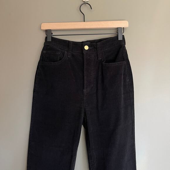 FAVORITE DAUGHTER Valentina Super High Waist Flare Corduroy Jean Meteorite Sz 25 - Picture 5 of 16